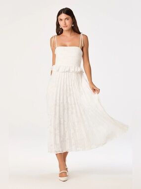 ASTR the Label Emerys Pleated Midi Dress